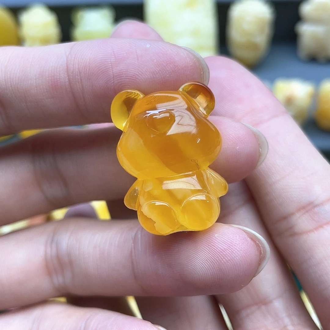琥珀裸石未镶嵌多*子蜜蜡