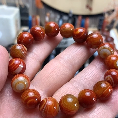 玛瑙/玉髓颈饰合金朱*