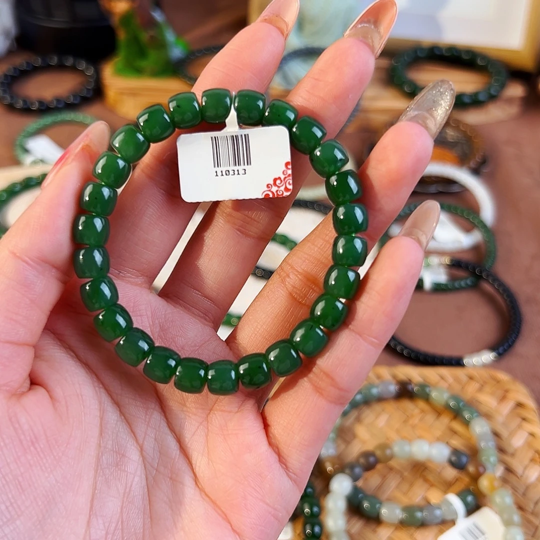 旋***律和田玉未镶嵌手链