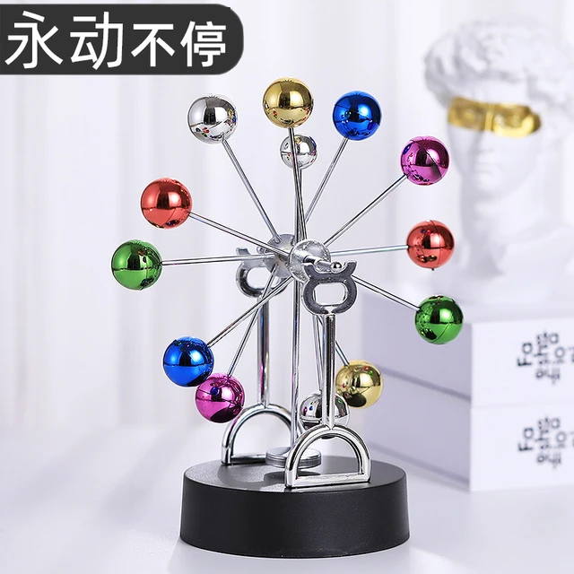 混沌摆件永动机仪牛顿摆球撞球摇摆器小工艺品办公桌面家居装饰品