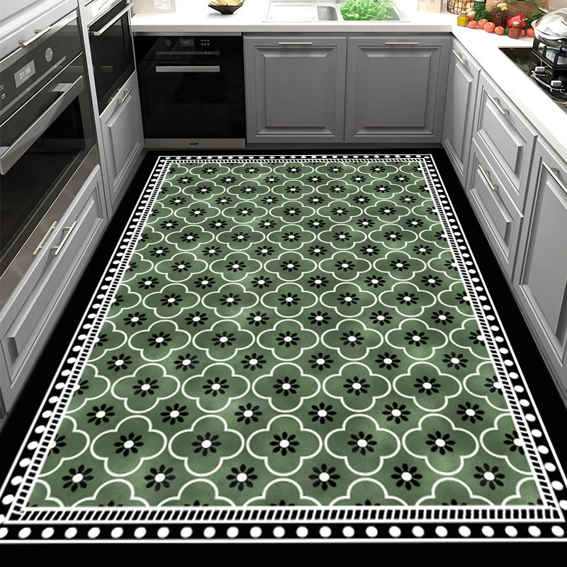 厨房免洗加厚地垫卫生间防滑地毯餐厅满铺耐脏可擦垫子门口脚垫