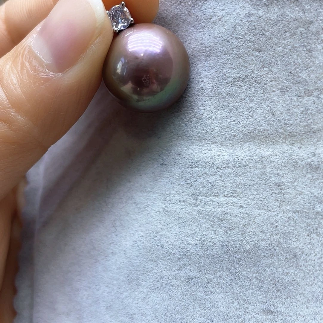 淡水珍珠颈饰银S925镶嵌