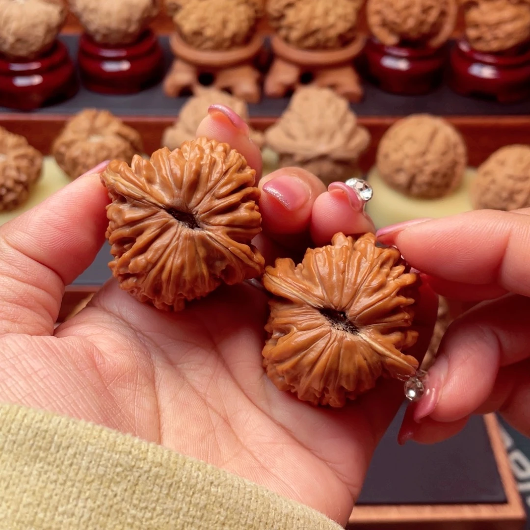 把件文玩核桃货头四座楼39