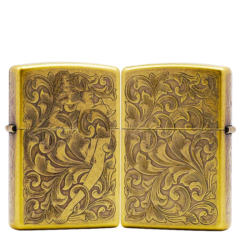 ZIPPO/之宝打火机 常规古铜【唐草仙子】原装正品煤油机DYJ1