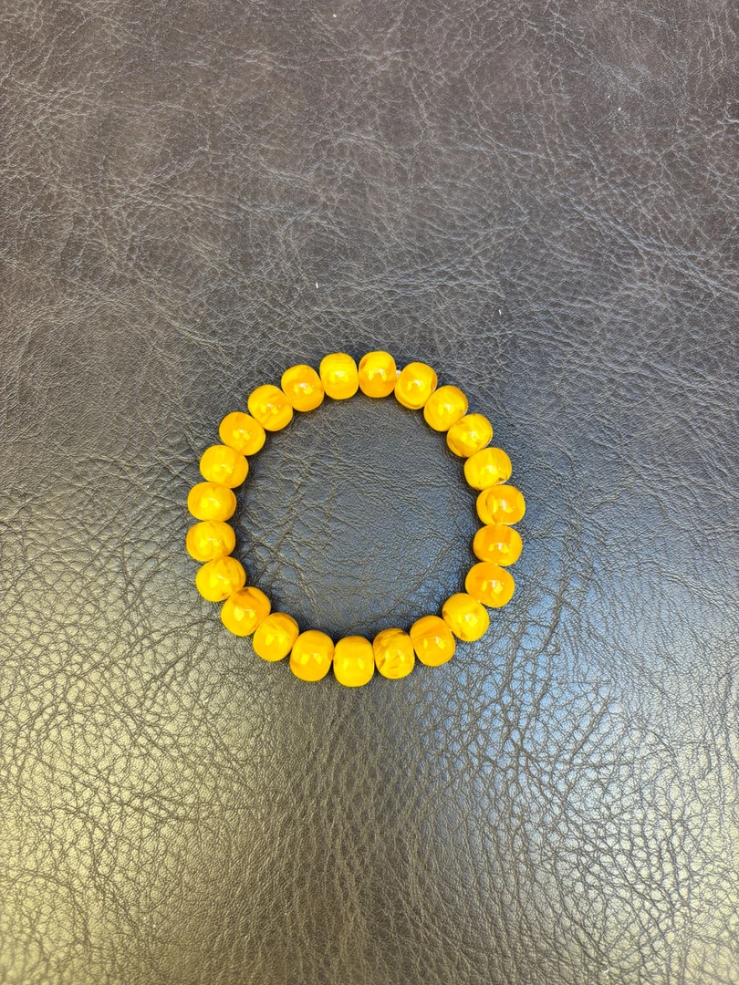 0101鸡油黄 蜜蜡10mm 精品手串xk0101（无礼盒）