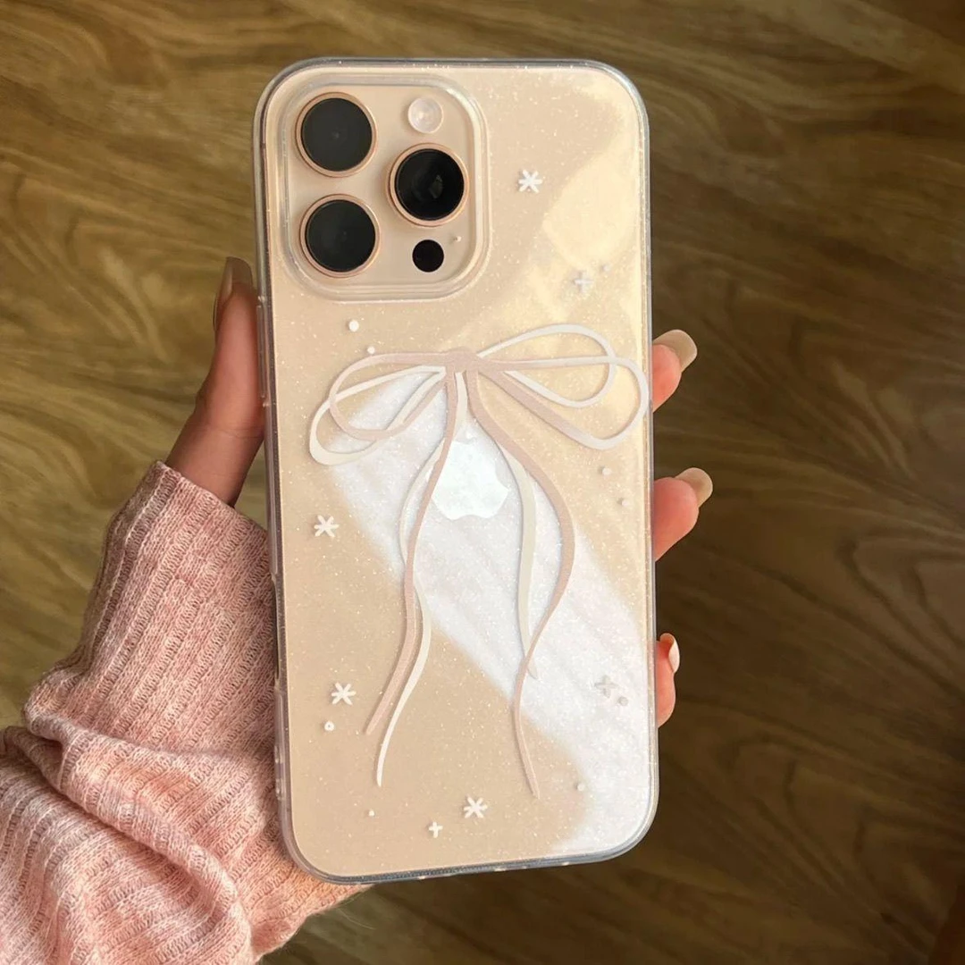 BANCA丝带蝴蝶结适用iPhone16/15手机壳苹果14华为vivo小米oppo套