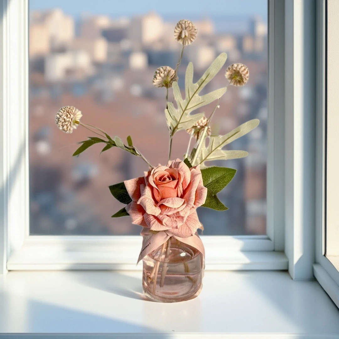 栀子花香薰卧室持久留香家用室内卫生间房间香薰高级无火香薰摆件