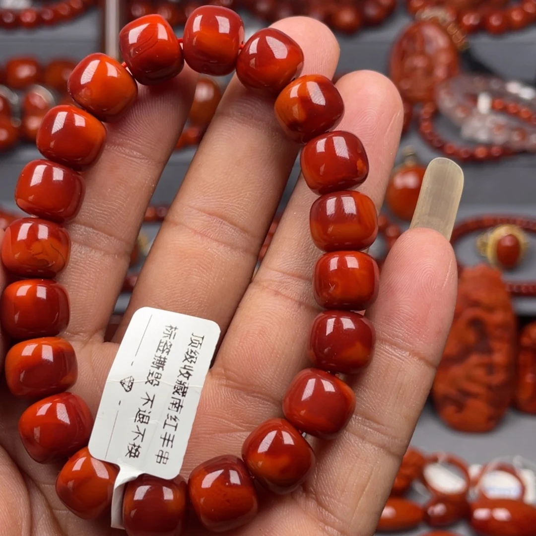 未镶嵌南红玛瑙珠宝奇石单圈11