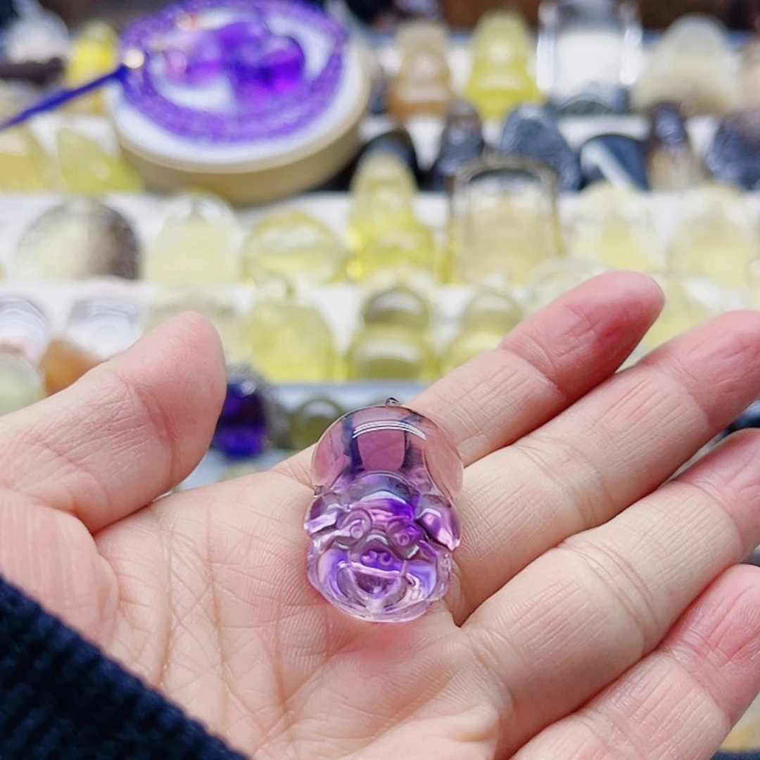 【闪购商品】水晶猪吊坠未镶嵌天*