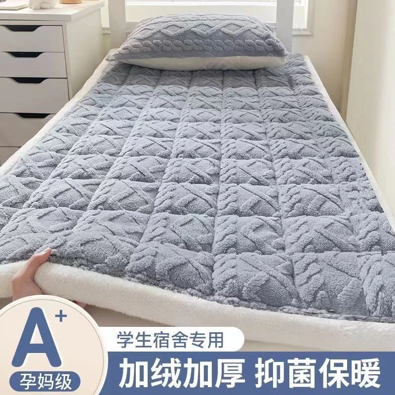 学生软垫宿舍加厚保暖床褥单人双人塔芙绒垫子冬季牛奶绒床垫家用