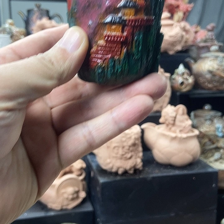 士焚纯的手工主人杯