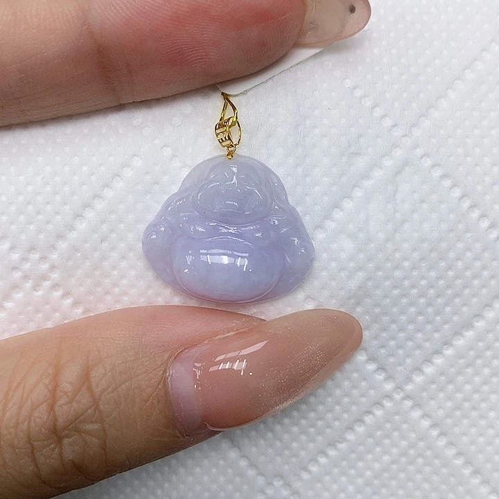 颈饰18K金镶嵌翡翠