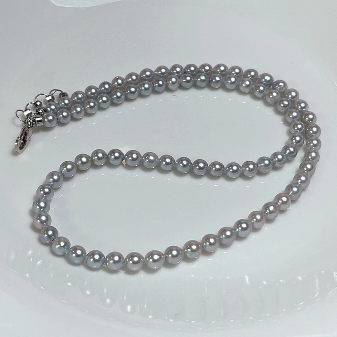 ****n银S925镶嵌颈饰海水珍珠