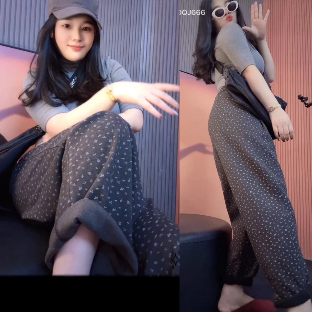 【欧品牌 】2025正品100韩羊 绒加厚雕花直筒裤  特 清库存库存紧张