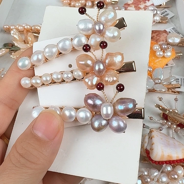 未镶嵌发饰淡水珍珠