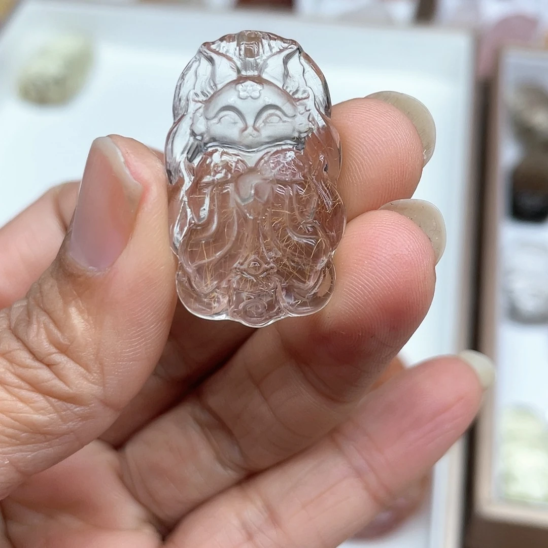 水晶吊坠(不含链)未镶嵌