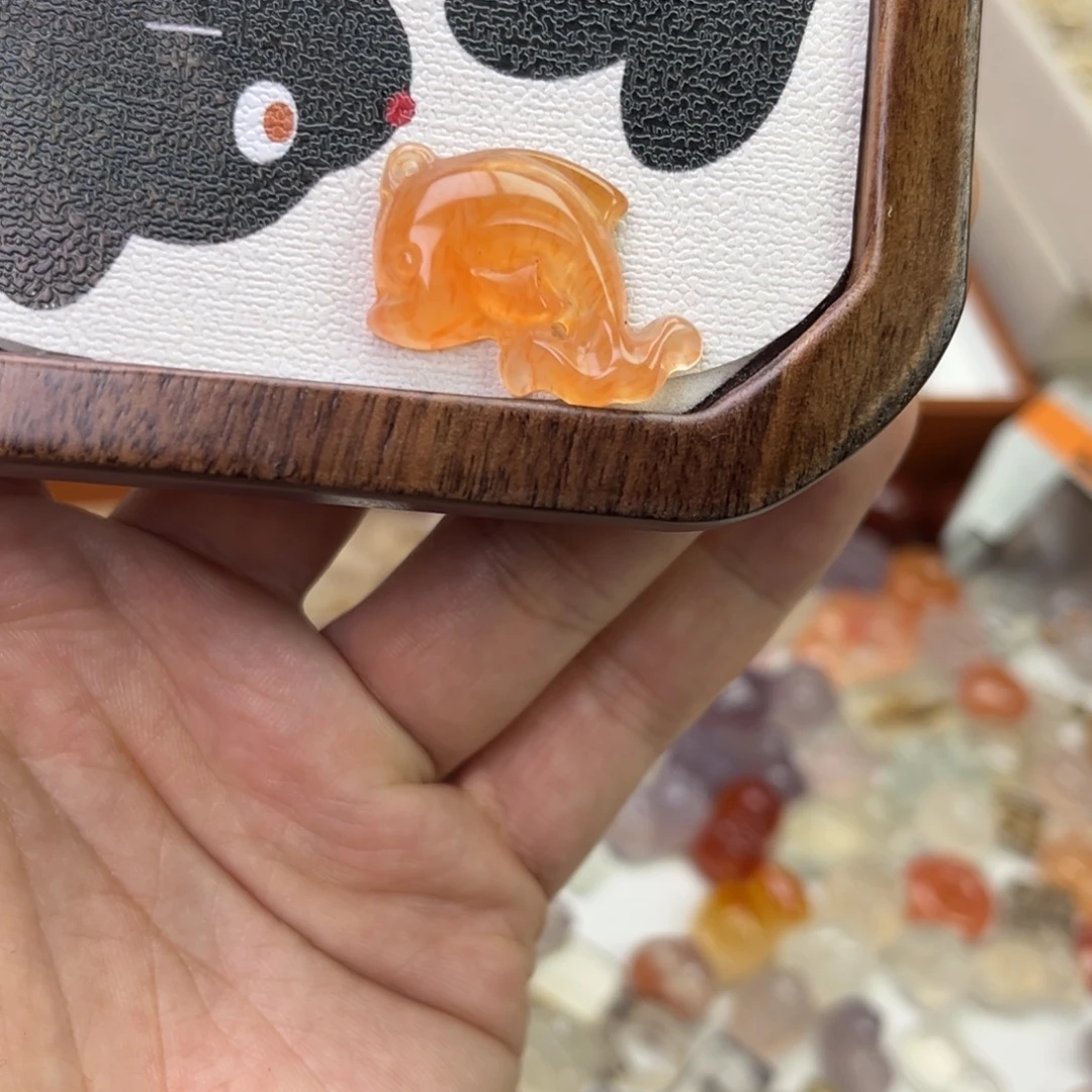 玛瑙/玉髓合金戒指龙纹海豚