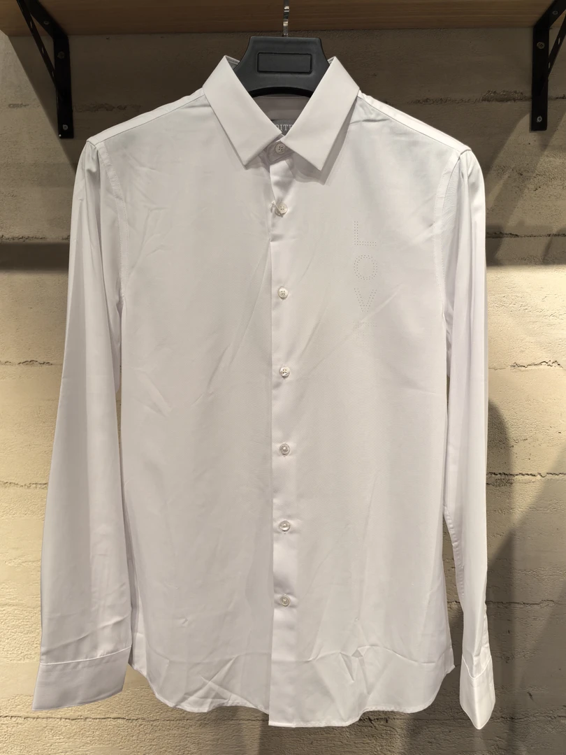 D4233478-10商务休闲长袖男士衬衫春秋休闲男款白色