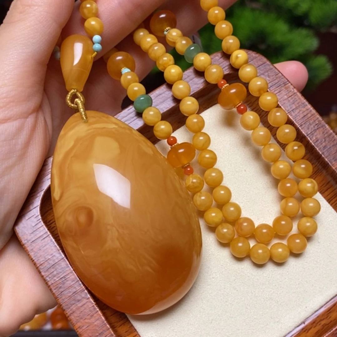 【闪购商品】蜜蜡颈饰未镶嵌项链