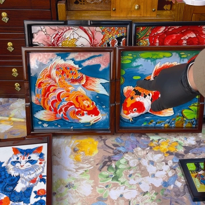 瓷板画艺术作品的