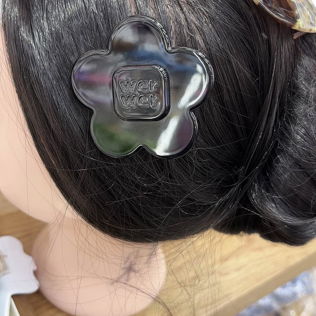 皮质铁合金黑色大号花