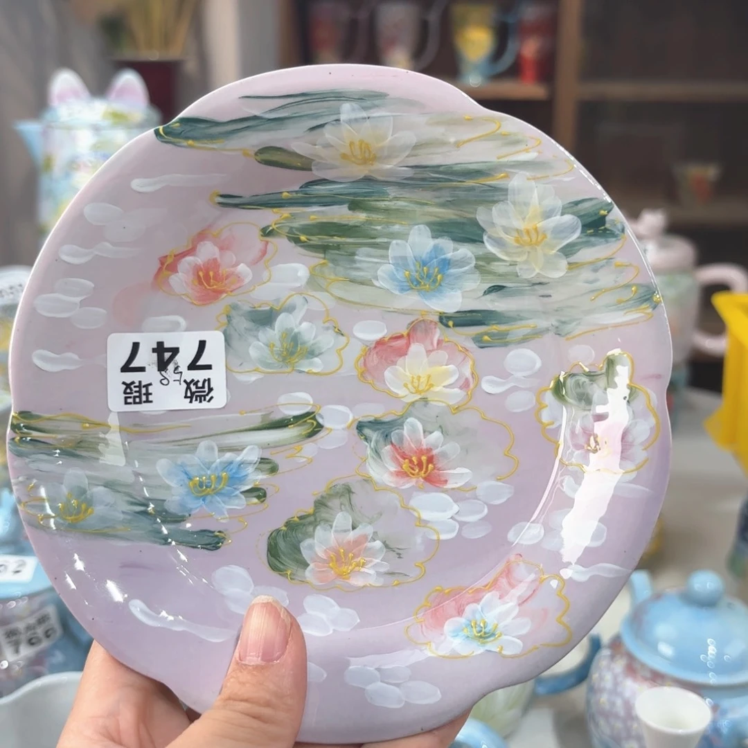 果****娜景德镇手绘高温釉下彩陶瓷茶具