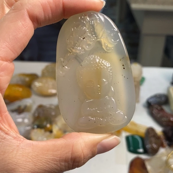 玛瑙/玉髓吊坠(不含链)未镶嵌