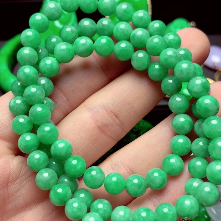 翡翠未镶嵌毛衣链