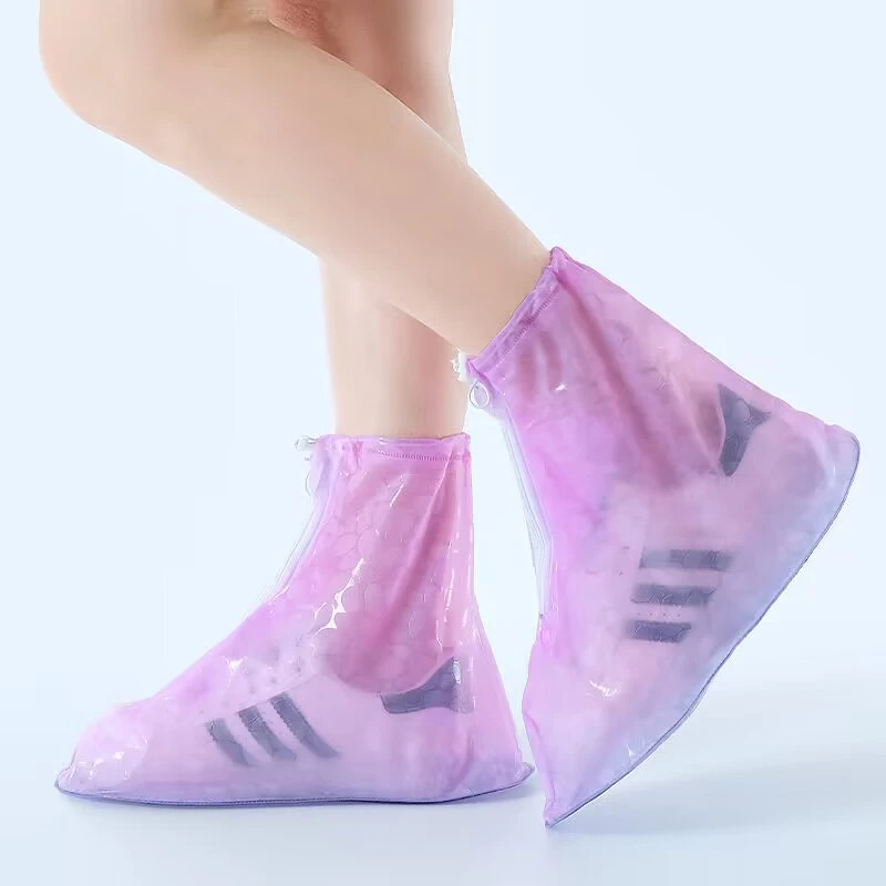 雨鞋套防水防滑耐磨鞋套旅游户外鞋套时尚耐磨骑行雨鞋套