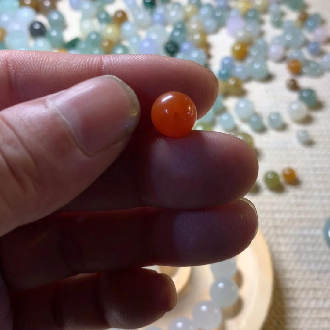 散珠翡翠卡9.7烧红珠子