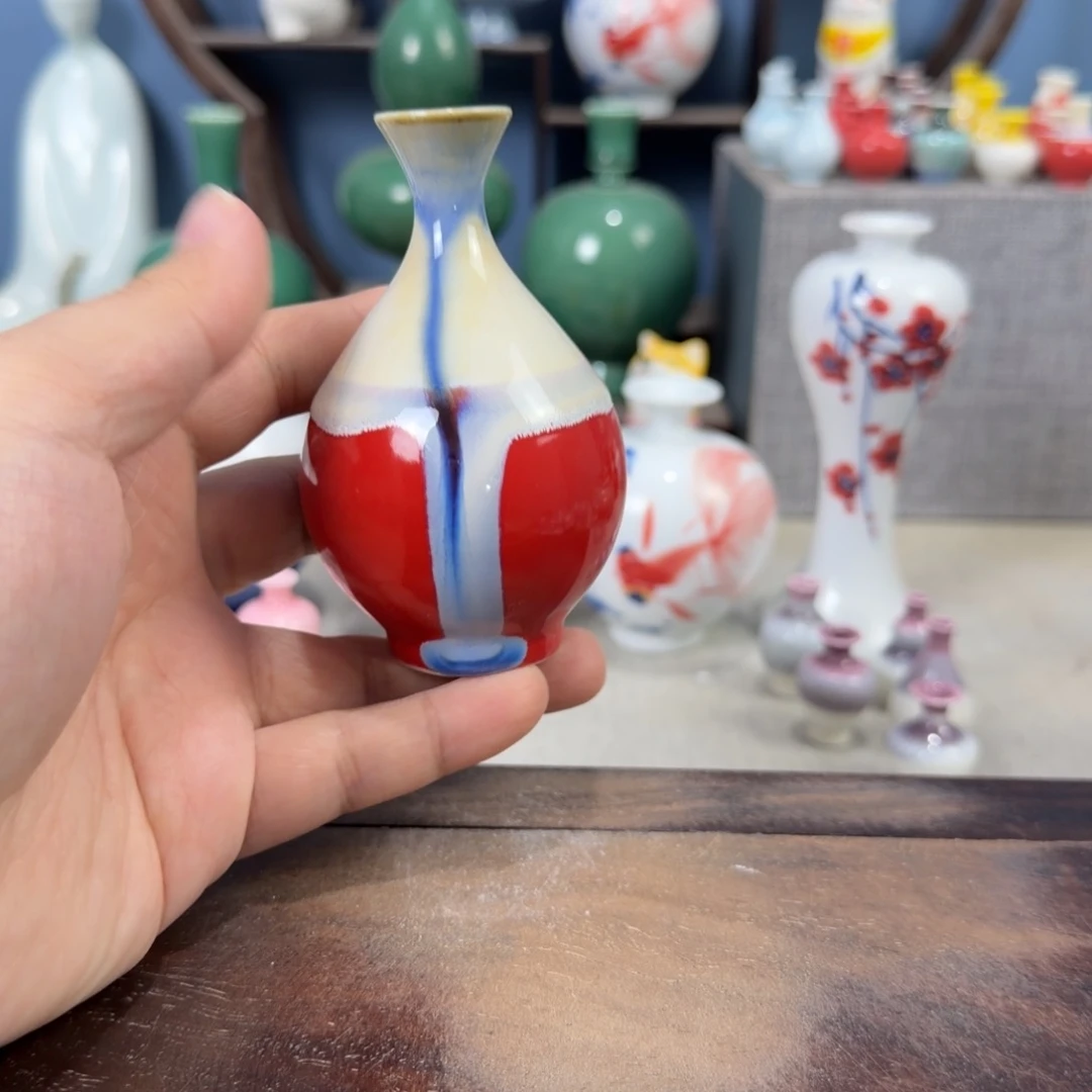 陶瓷手工小花器摆件