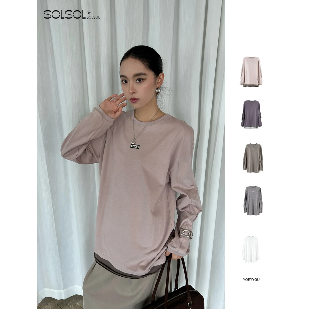 YOEYYOU 设计师品牌 25秋冬新品 中长直身宽松T恤 SOLSOL买手店