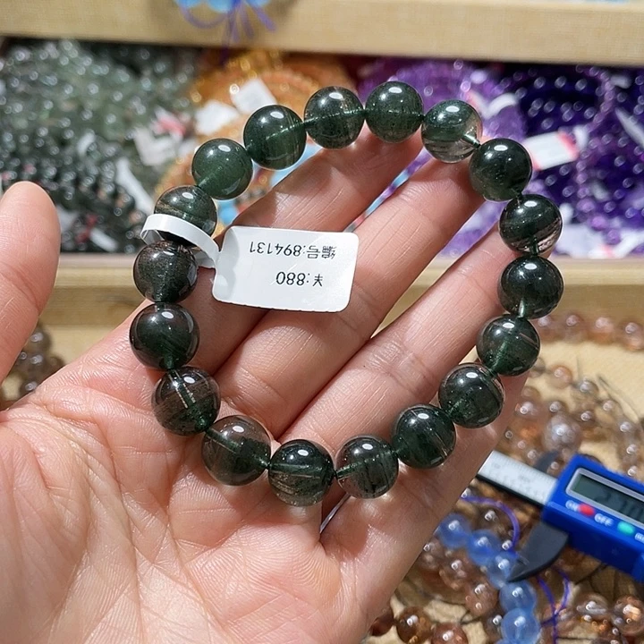 水晶手链未镶嵌绿幽灵11m