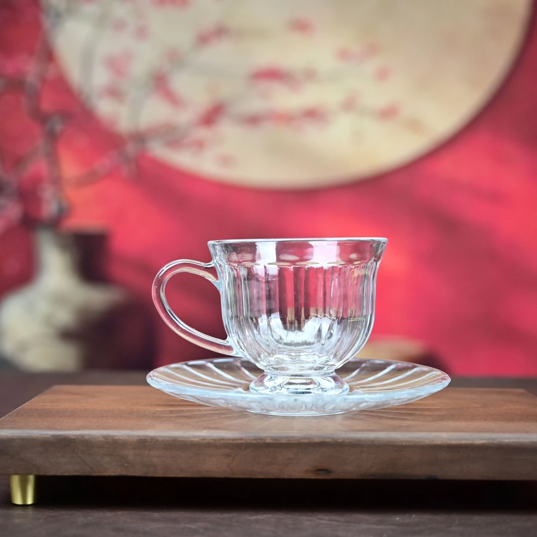 1S白玻璃一杯一垫   A126