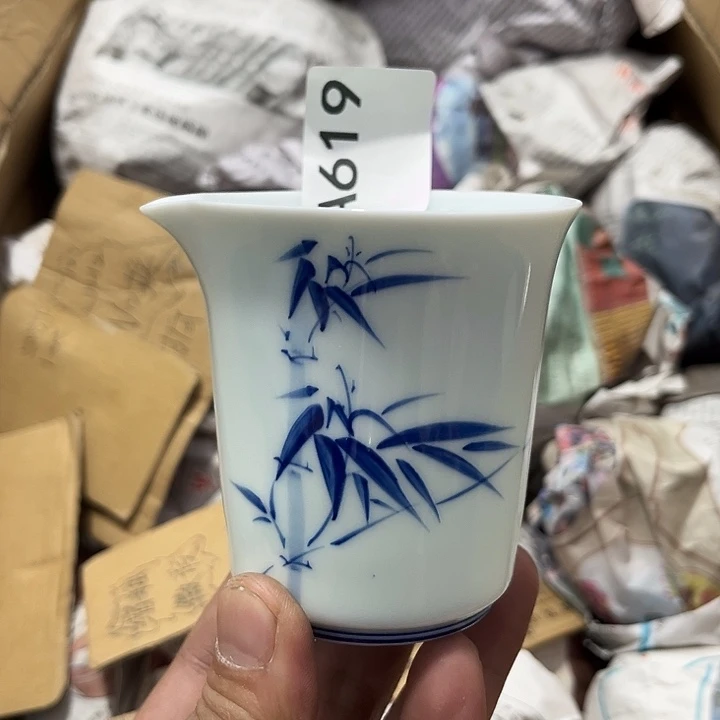 瓷片茶摆件工艺品摆件666