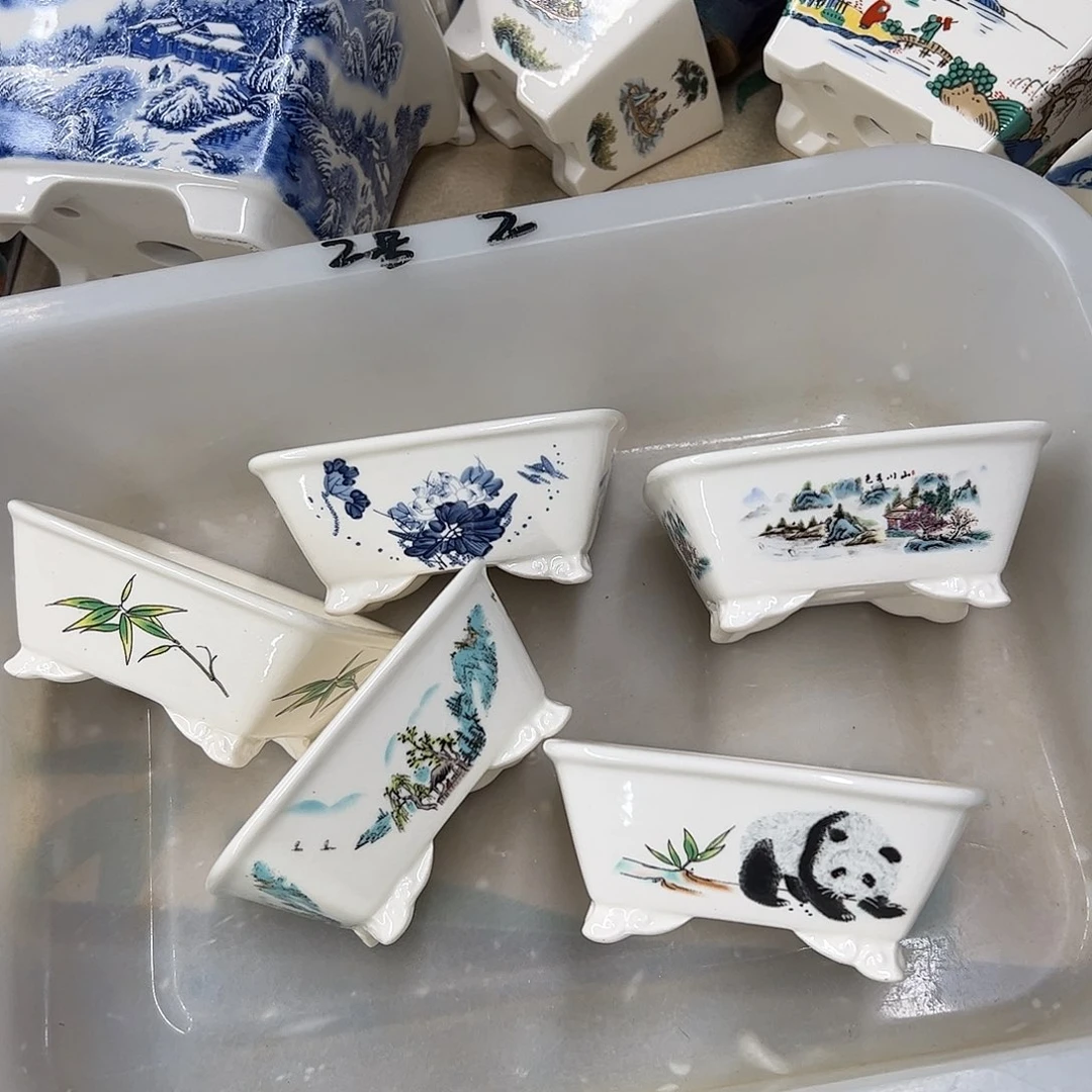 紫砂花盆2号瑕疵5个9/8/4cn