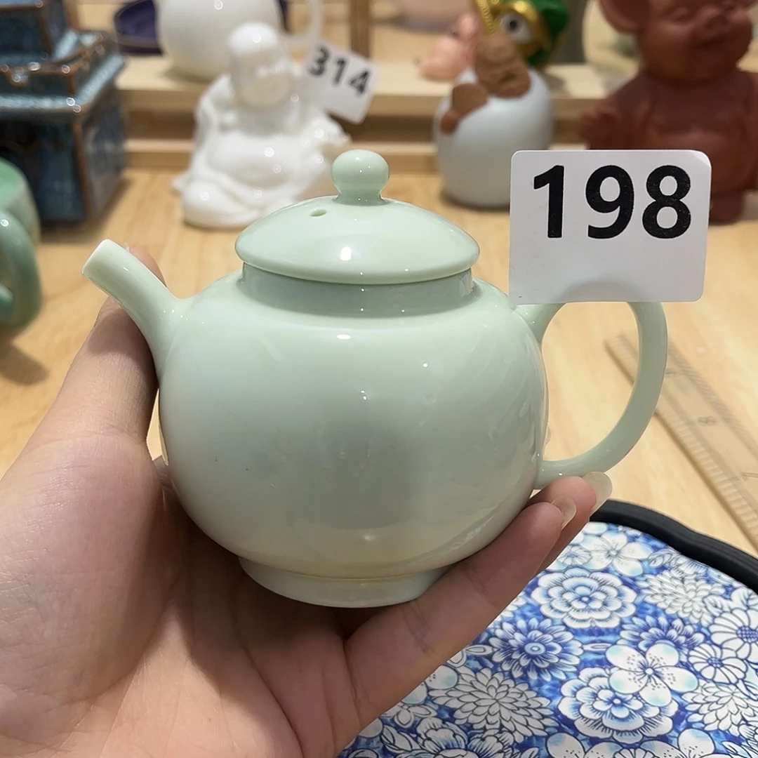 瓷片茶摆件工艺品摆件666