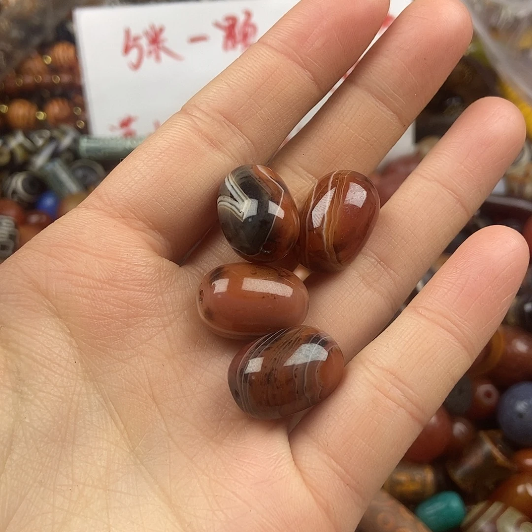 玛瑙/玉髓未镶嵌玛瑙珠珠DIY配饰