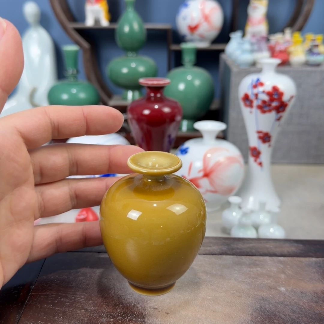 陶瓷手工小花器摆件