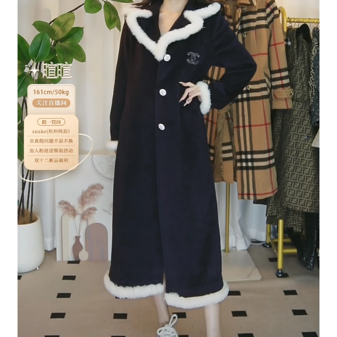 95新 Chanel/香奈儿 95新香奈儿长款大衣fy4865