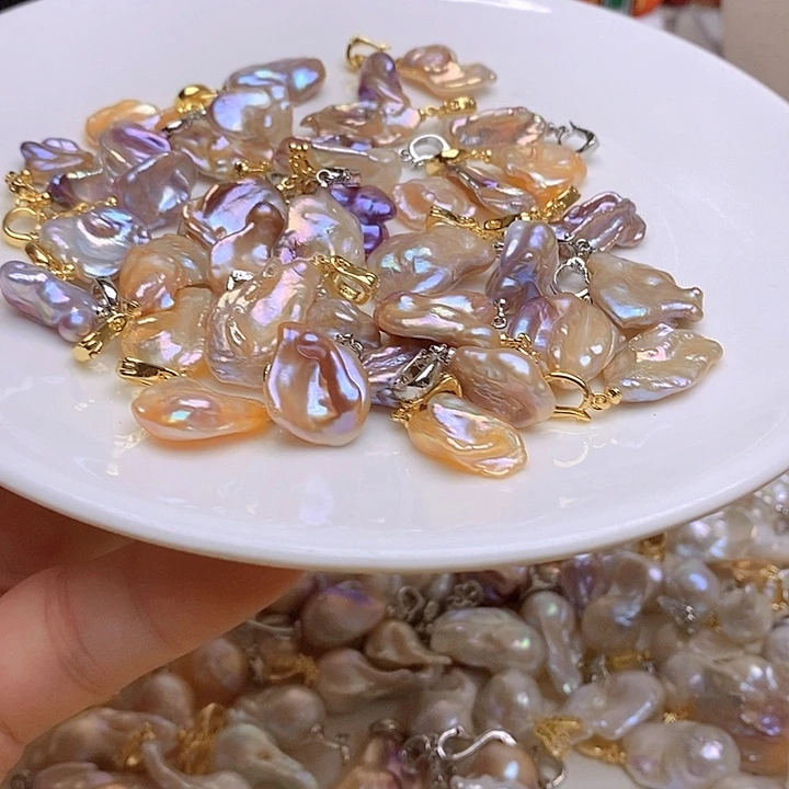 淡水珍珠银S925镶嵌颈饰465