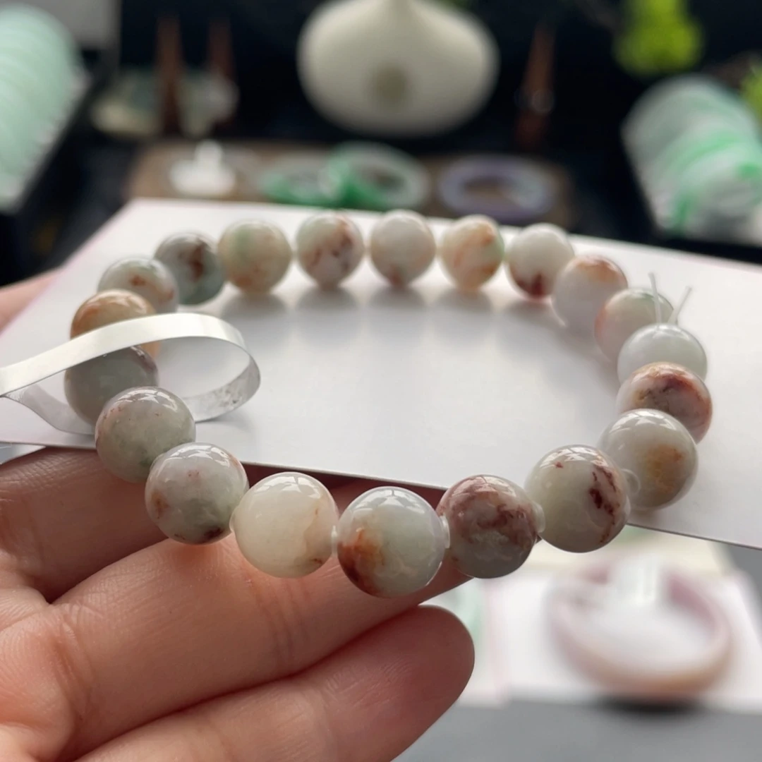 翡翠未镶嵌手链纹手串