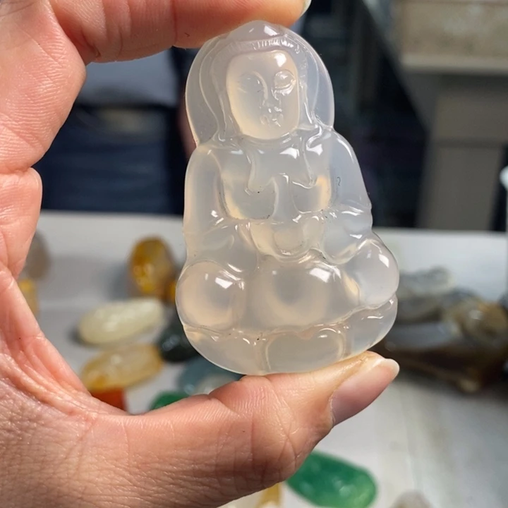 玛瑙/玉髓吊坠(不含链)未镶嵌