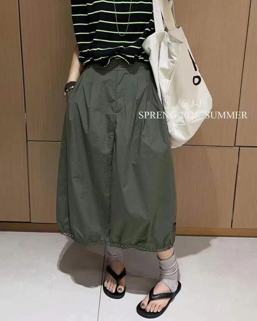 【BAI】镂空蕾丝边设计感灯笼裙大裙摆33008