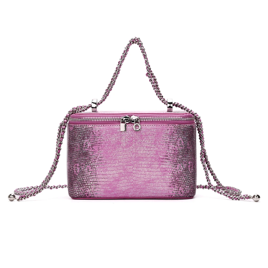 WATIFUN饭盒包女包2024新款小众精致手提包欧美单肩斜挎小包v2460