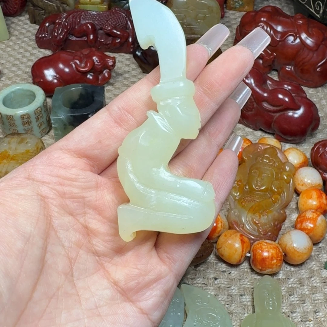 白玉菩提吊坠挂件