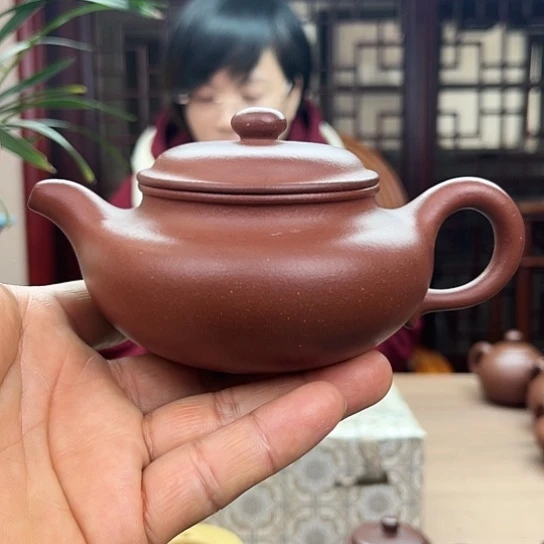 清水泥茶壶大*原矿紫砂泥
