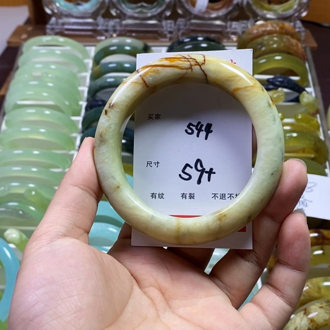 【闪购商品】蛇纹石玉手镯未镶嵌