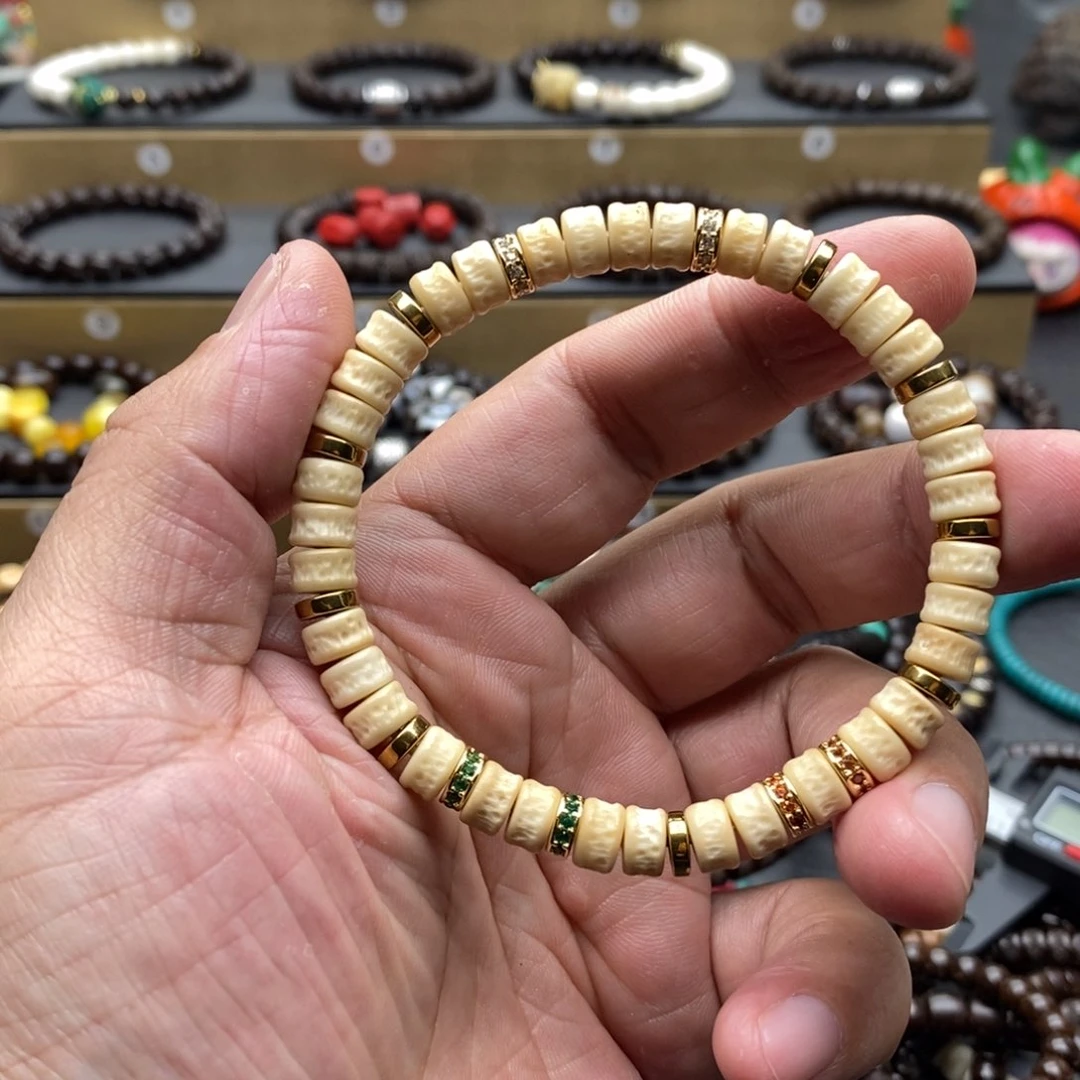 菩提根/象牙果手串龙脊菩提药片8❌5搭配款