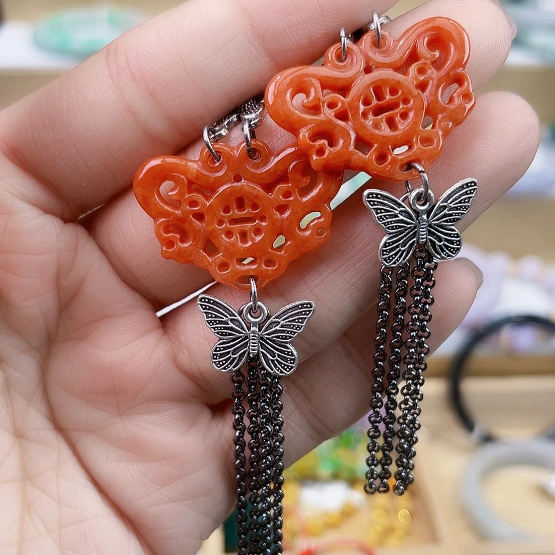 翡翠未镶嵌手链耳坠